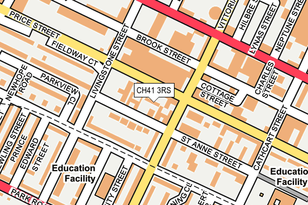 CH41 3RS map - OS OpenMap – Local (Ordnance Survey)