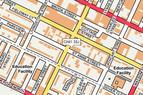 CH41 3SJ map - OS OpenMap – Local (Ordnance Survey)