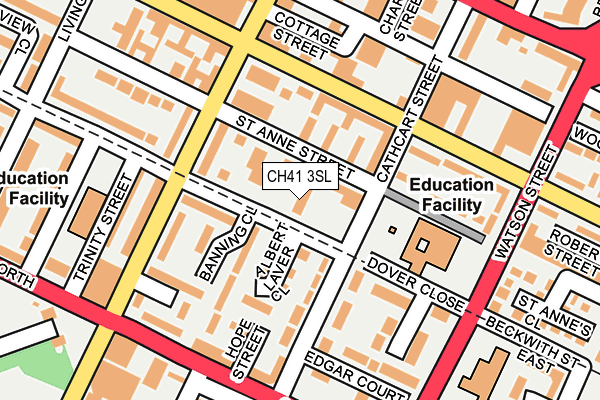 CH41 3SL map - OS OpenMap – Local (Ordnance Survey)