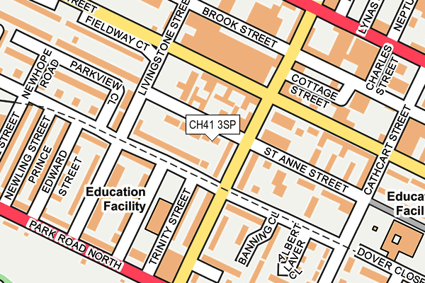 CH41 3SP map - OS OpenMap – Local (Ordnance Survey)