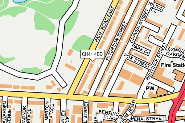 CH41 4BD map - OS OpenMap – Local (Ordnance Survey)