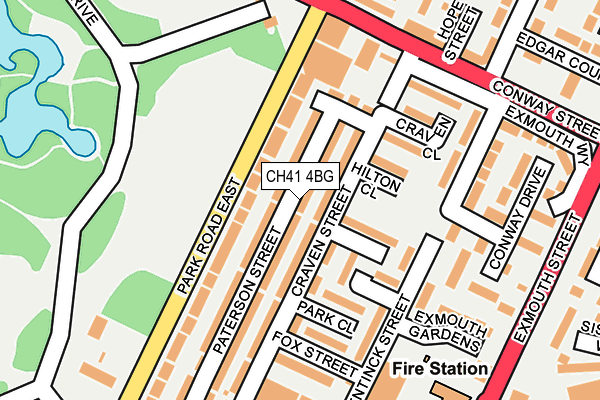 CH41 4BG map - OS OpenMap – Local (Ordnance Survey)