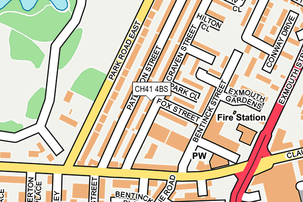 CH41 4BS map - OS OpenMap – Local (Ordnance Survey)