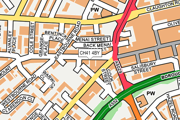 CH41 4BY map - OS OpenMap – Local (Ordnance Survey)