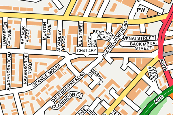 CH41 4BZ map - OS OpenMap – Local (Ordnance Survey)