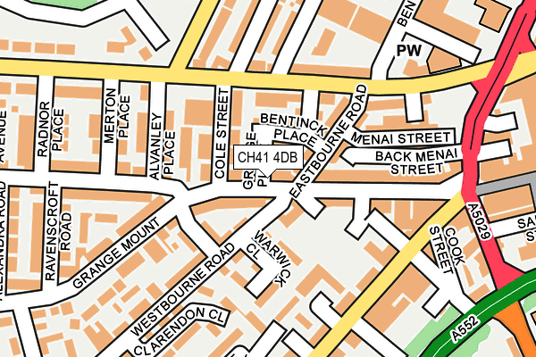 CH41 4DB map - OS OpenMap – Local (Ordnance Survey)