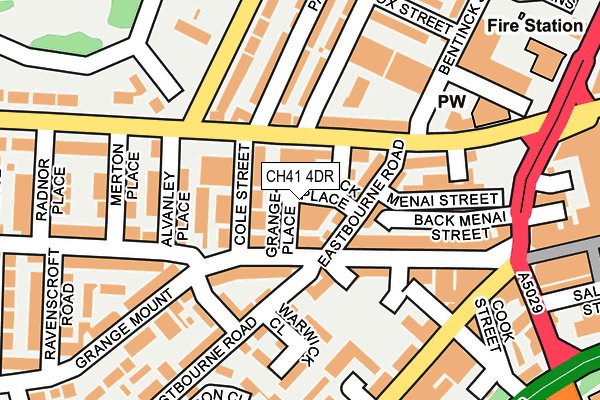 CH41 4DR map - OS OpenMap – Local (Ordnance Survey)