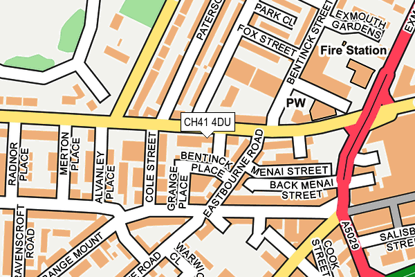 CH41 4DU map - OS OpenMap – Local (Ordnance Survey)