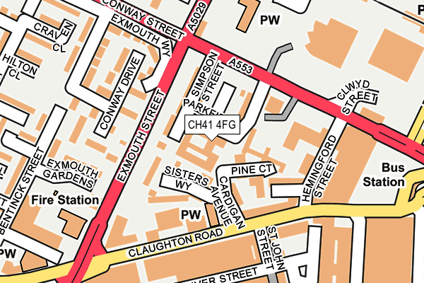 CH41 4FG map - OS OpenMap – Local (Ordnance Survey)