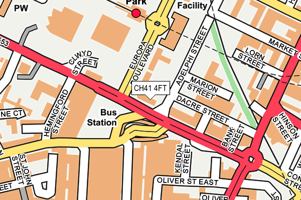 CH41 4FT map - OS OpenMap – Local (Ordnance Survey)