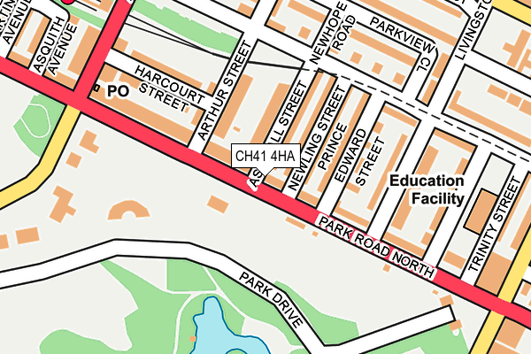 CH41 4HA map - OS OpenMap – Local (Ordnance Survey)