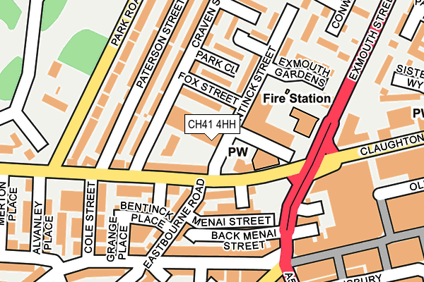 CH41 4HH map - OS OpenMap – Local (Ordnance Survey)