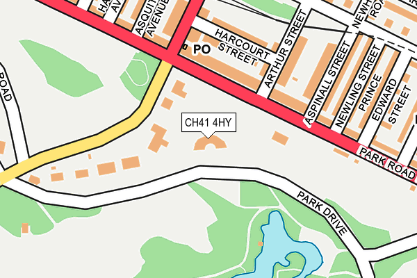 CH41 4HY map - OS OpenMap – Local (Ordnance Survey)