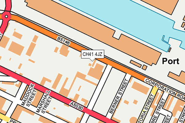 CH41 4JZ map - OS OpenMap – Local (Ordnance Survey)