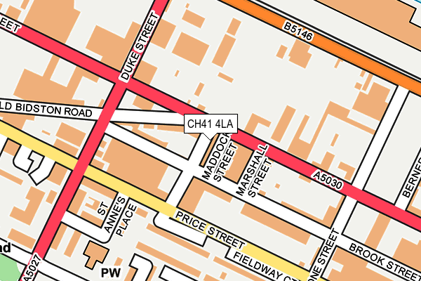 CH41 4LA map - OS OpenMap – Local (Ordnance Survey)