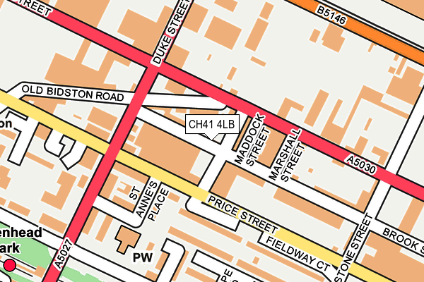 CH41 4LB map - OS OpenMap – Local (Ordnance Survey)