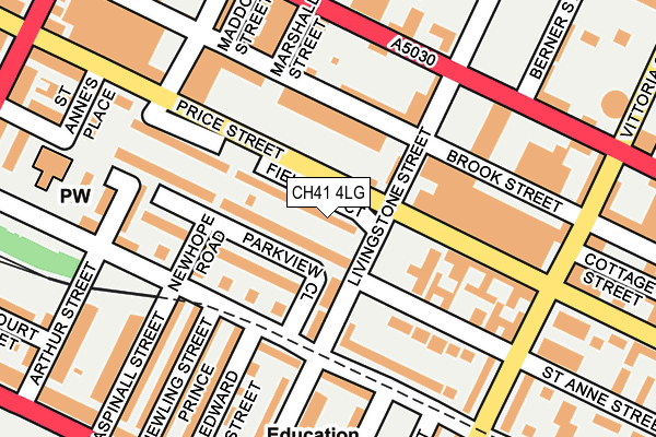 CH41 4LG map - OS OpenMap – Local (Ordnance Survey)