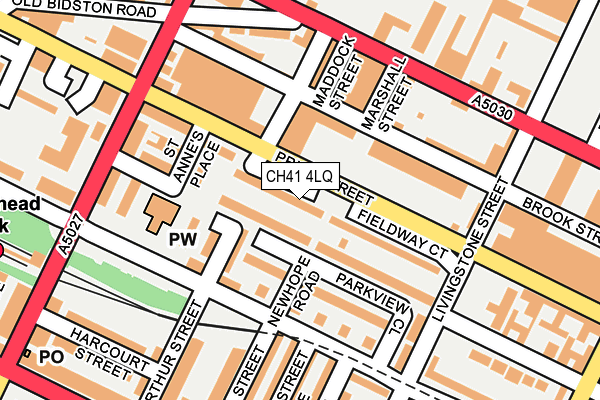 CH41 4LQ map - OS OpenMap – Local (Ordnance Survey)