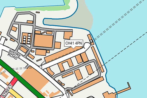 CH41 4PN map - OS OpenMap – Local (Ordnance Survey)