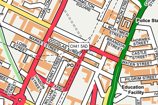 CH41 5AD map - OS OpenMap – Local (Ordnance Survey)