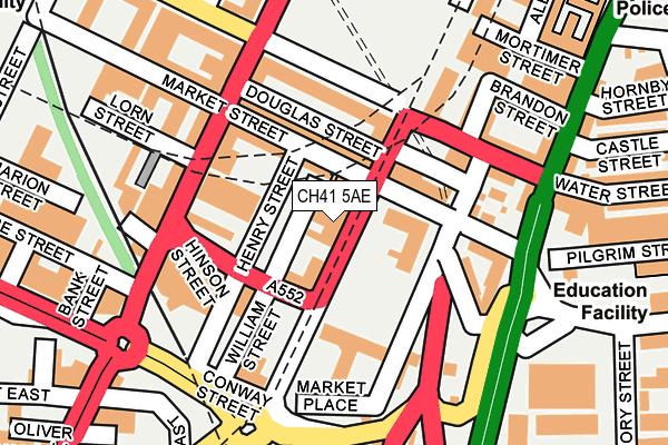 CH41 5AE map - OS OpenMap – Local (Ordnance Survey)