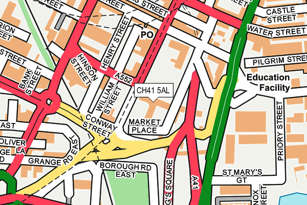 CH41 5AL map - OS OpenMap – Local (Ordnance Survey)