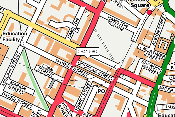 CH41 5BQ map - OS OpenMap – Local (Ordnance Survey)