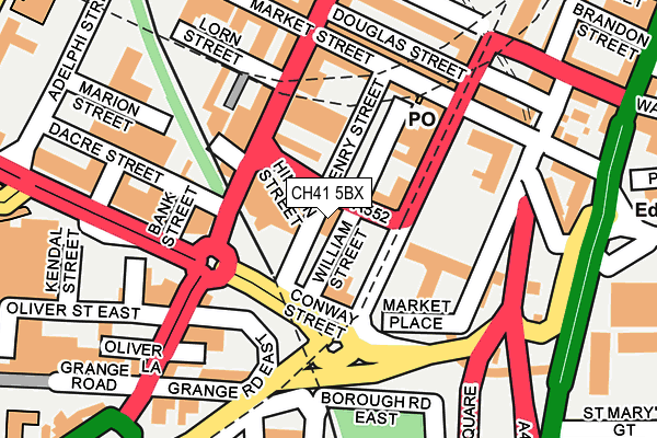 CH41 5BX map - OS OpenMap – Local (Ordnance Survey)