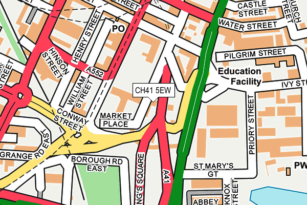 CH41 5EW map - OS OpenMap – Local (Ordnance Survey)