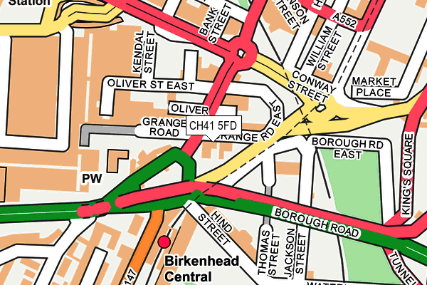 CH41 5FD map - OS OpenMap – Local (Ordnance Survey)