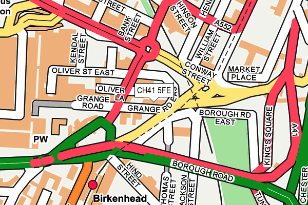 CH41 5FE map - OS OpenMap – Local (Ordnance Survey)