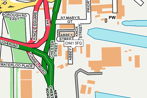 CH41 5FQ map - OS OpenMap – Local (Ordnance Survey)