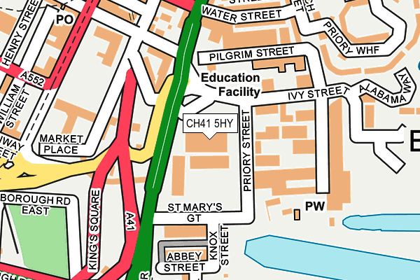 CH41 5HY map - OS OpenMap – Local (Ordnance Survey)