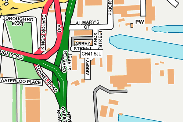 CH41 5JU map - OS OpenMap – Local (Ordnance Survey)