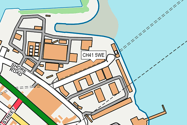 CH41 5WE map - OS OpenMap – Local (Ordnance Survey)