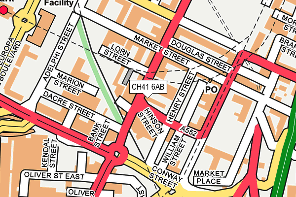 CH41 6AB map - OS OpenMap – Local (Ordnance Survey)