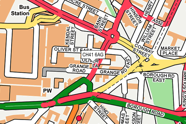 CH41 6AG map - OS OpenMap – Local (Ordnance Survey)