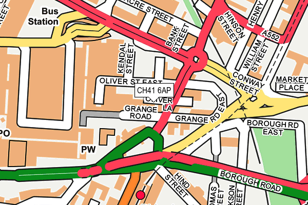 CH41 6AP map - OS OpenMap – Local (Ordnance Survey)