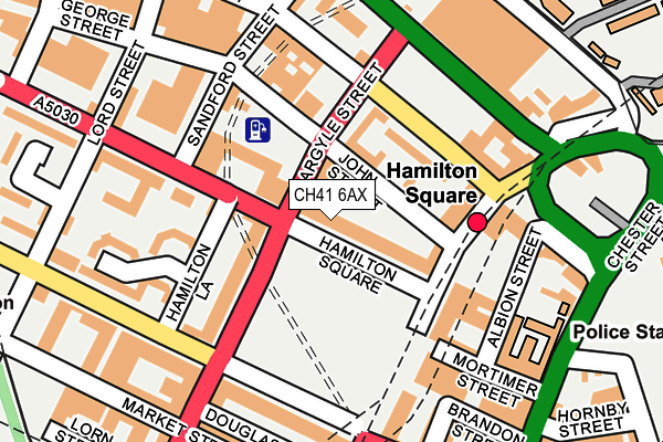CH41 6AX map - OS OpenMap – Local (Ordnance Survey)