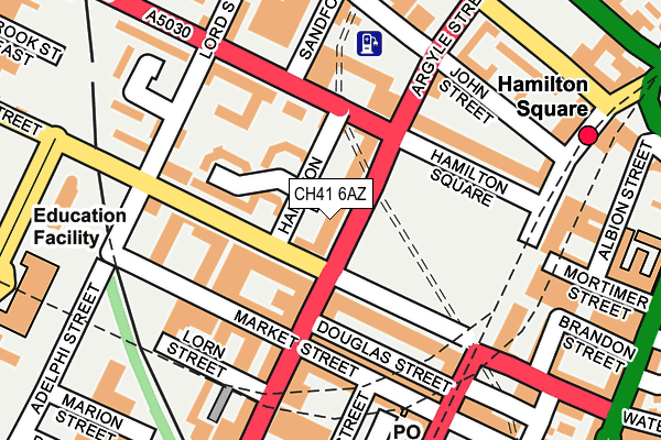 CH41 6AZ map - OS OpenMap – Local (Ordnance Survey)