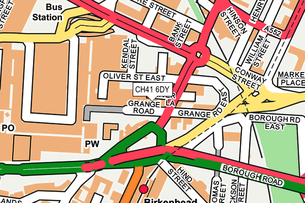 CH41 6DY map - OS OpenMap – Local (Ordnance Survey)