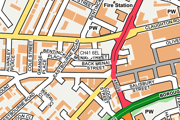 CH41 6EL map - OS OpenMap – Local (Ordnance Survey)