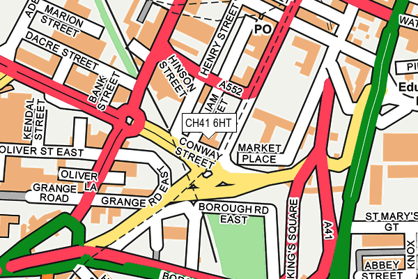 CH41 6HT map - OS OpenMap – Local (Ordnance Survey)