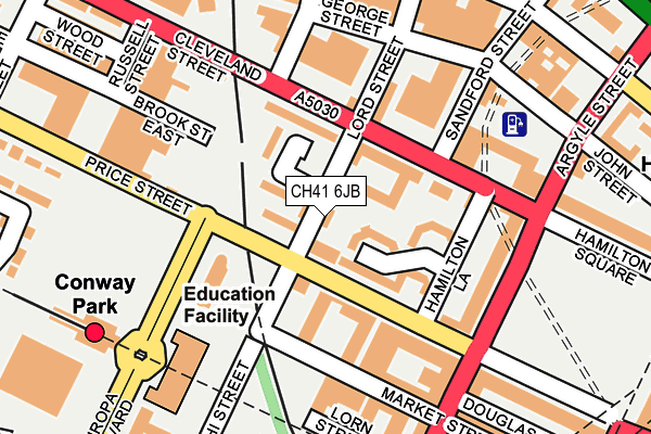 CH41 6JB map - OS OpenMap – Local (Ordnance Survey)