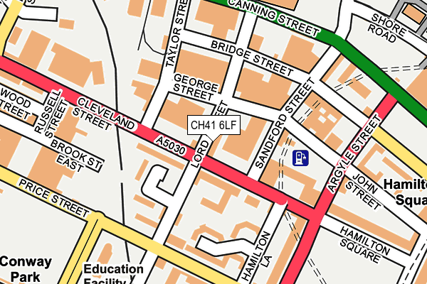 CH41 6LF map - OS OpenMap – Local (Ordnance Survey)