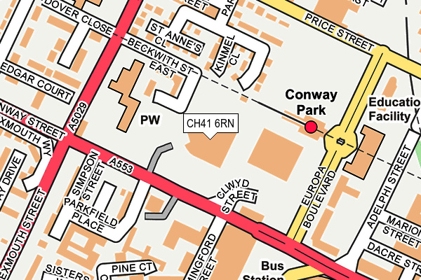 CH41 6RN map - OS OpenMap – Local (Ordnance Survey)