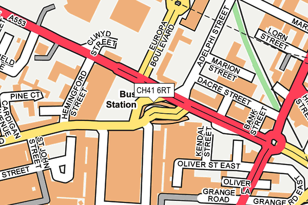 CH41 6RT map - OS OpenMap – Local (Ordnance Survey)