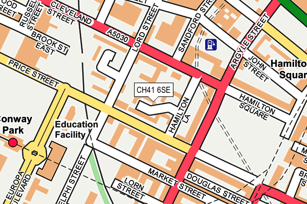 CH41 6SE map - OS OpenMap – Local (Ordnance Survey)