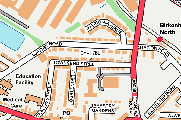 CH41 7BL map - OS OpenMap – Local (Ordnance Survey)