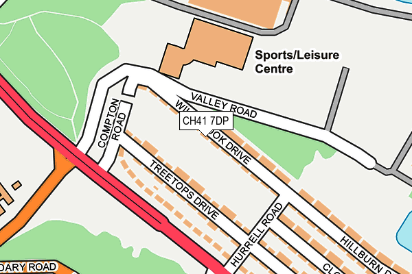 CH41 7DP map - OS OpenMap – Local (Ordnance Survey)